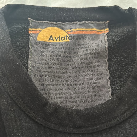 Cropped Aviator Nation Crew size small - Picture 2 of 2